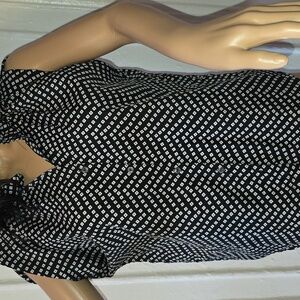 Uniti Casual Black and White A-Line Skirt